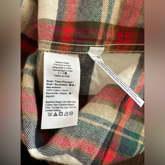 J Crew Classic Flannel Shirt - Picture 6 of 7